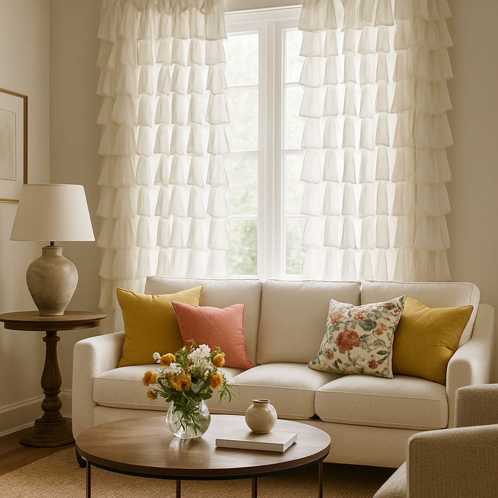 L'art de la Décoration d'Intérieur avec des Rideaux à Rufflettes