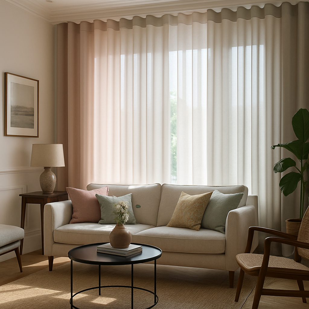 L'harmonie des rideaux à ruflette dans votre intérieur