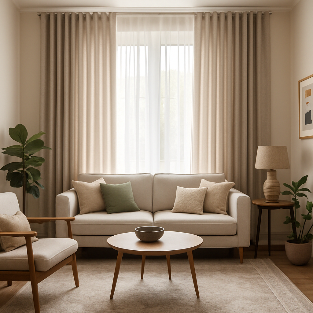 L’Art de la Décoration d’Intérieur avec des Rideaux à Ruflette : Un Équilibre Parfait